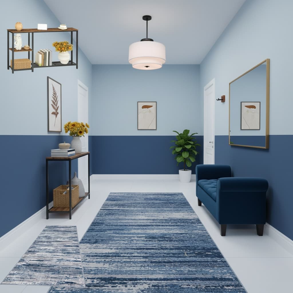 Transform Your Hallway: Bohemian Style with a Monochrome Color Scheme