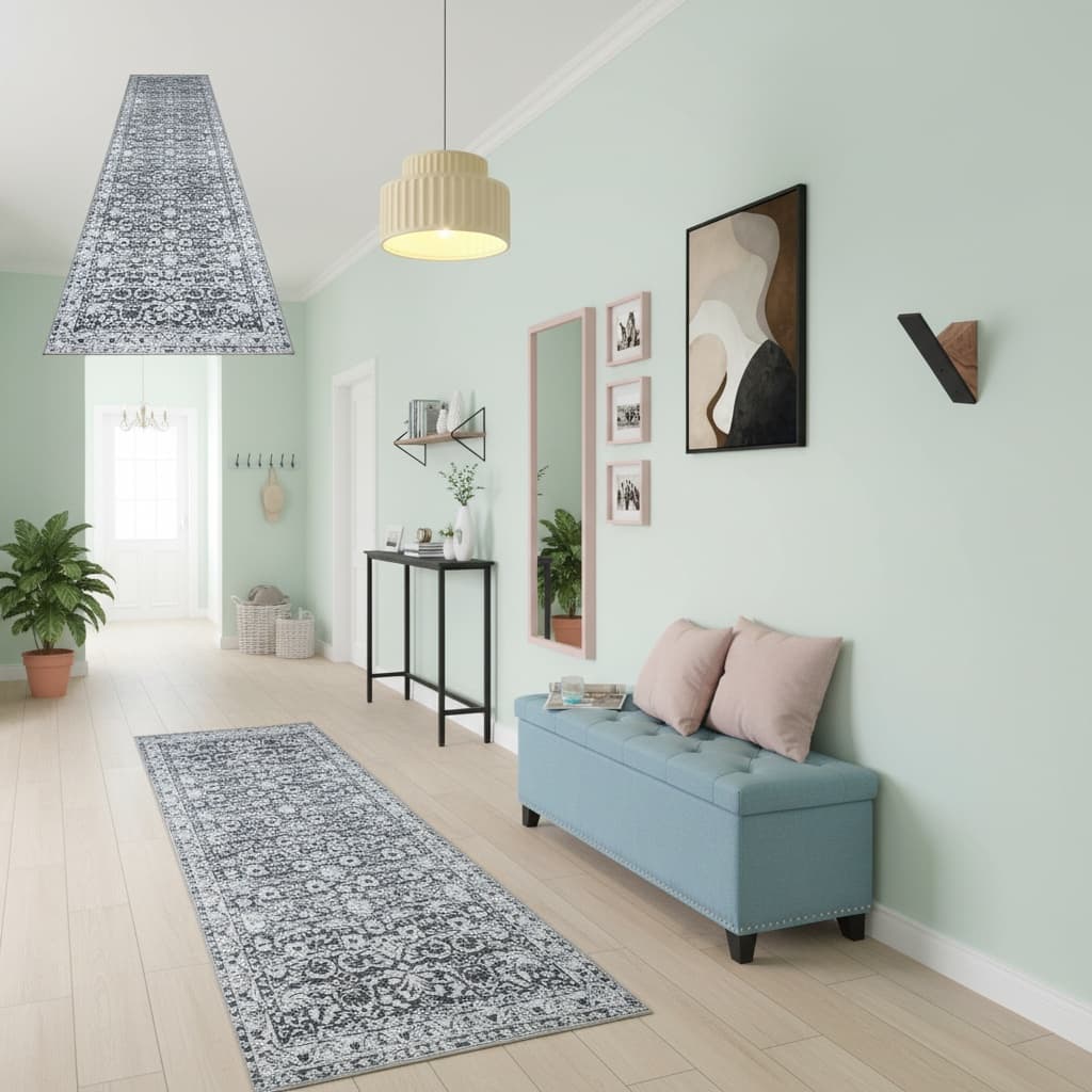 Design a Bohemian Hallway with a Pastel Color Scheme