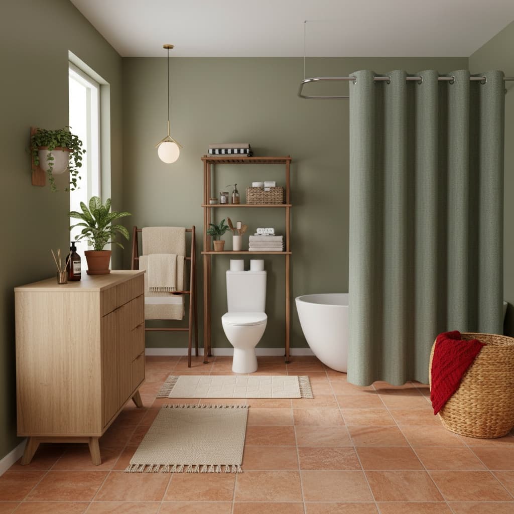 Transform Your Bathroom with Modern Design Using Earth Tones: Home Interior Design Guide