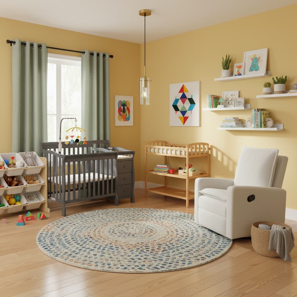 Design an Industrial Nursery with a Bold Color Palette | Home Interior Design Tips