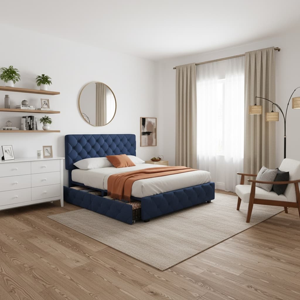 Design a Scandinavian Bedroom with a Monochrome Color Scheme