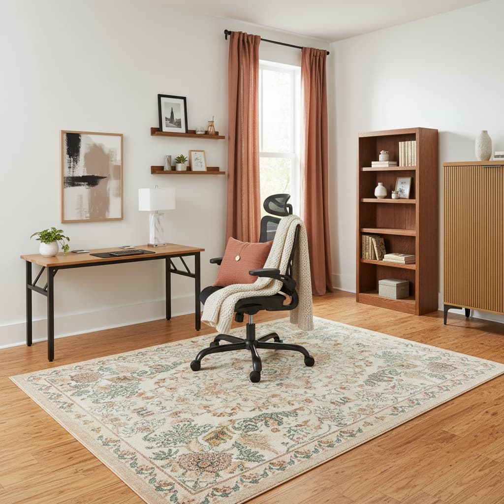 Transform Your Space: Bohemian Home Office with Earth Tones