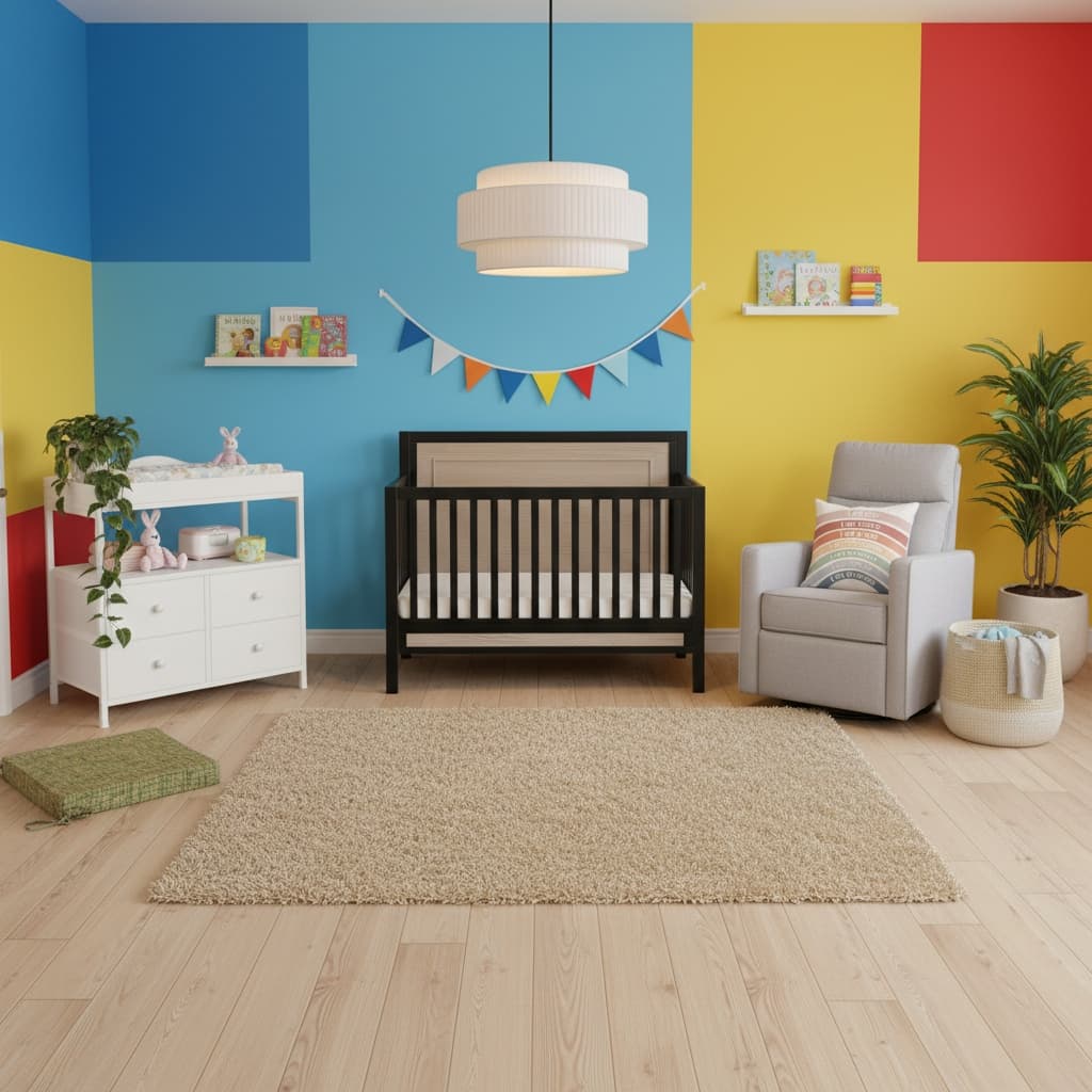 Create a Tropical Nursery with a Bold Color Palette: Home Interior Design Tips