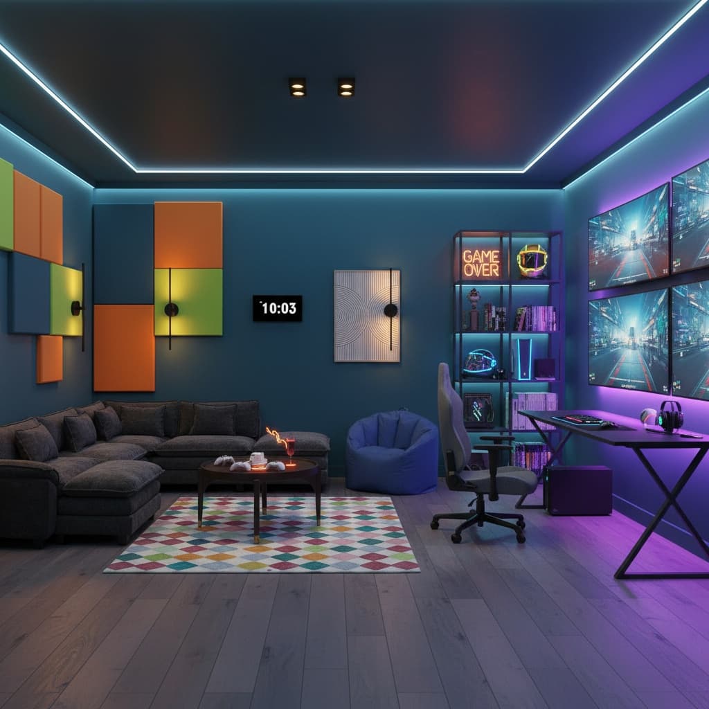 Transform Your Media Game Room with a Bold Japanese Design