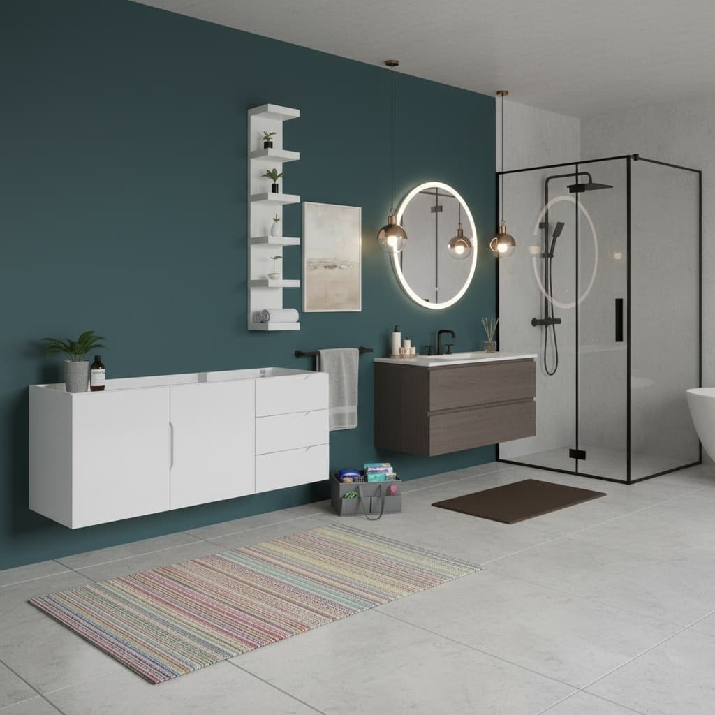 Craft a Classic Bold Bathroom Design: Vibrant Color Schemes and Style Tips