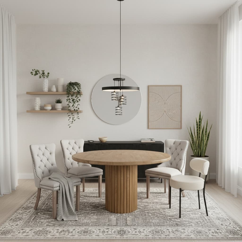 Design a Monochrome Tropical Dining Room: Stylish Home Interior Design Tips