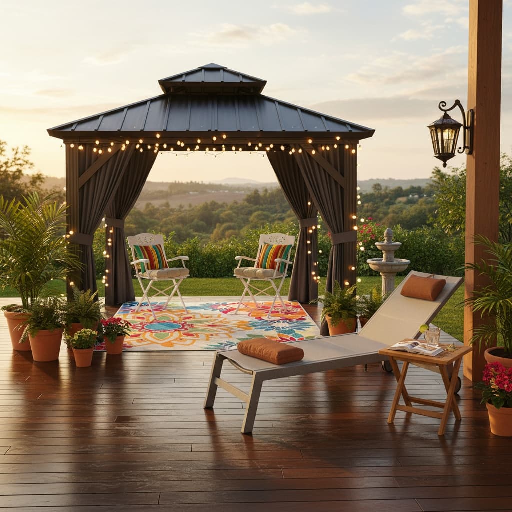 Transform Your Patio with Bohemian Style Using a Bold Color Scheme