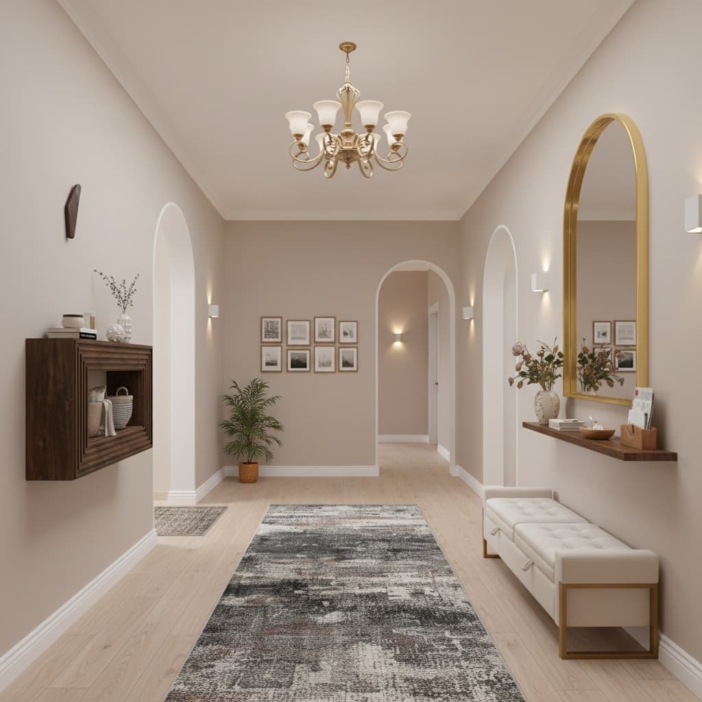 Design a Scandinavian Hallway with a Neutral Color Palette: Timeless Elegance