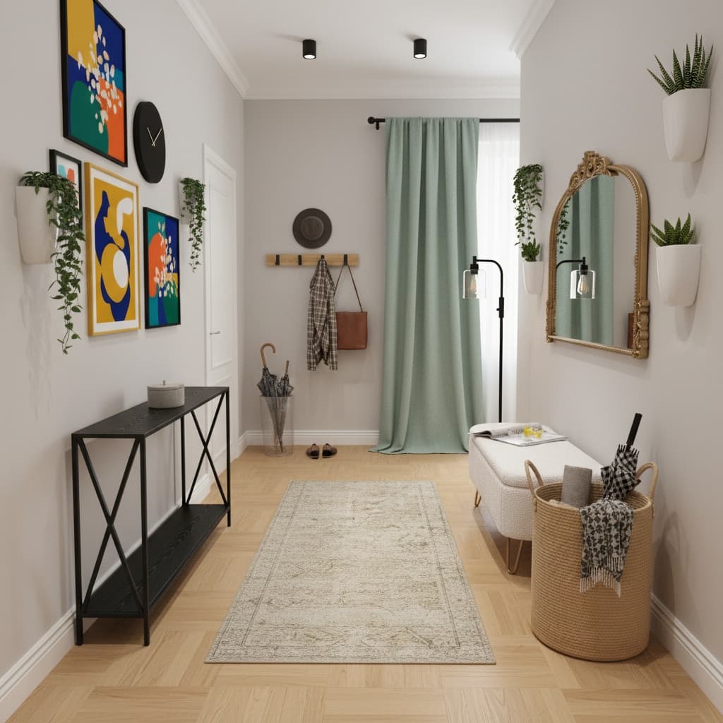 Transform Your Hallway with Bold Bohemian Style: Vibrant Interior Design Tips