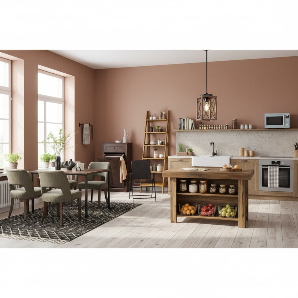 Design a Modern Kitchen with Earth Tones: A Home Interior Design Guide