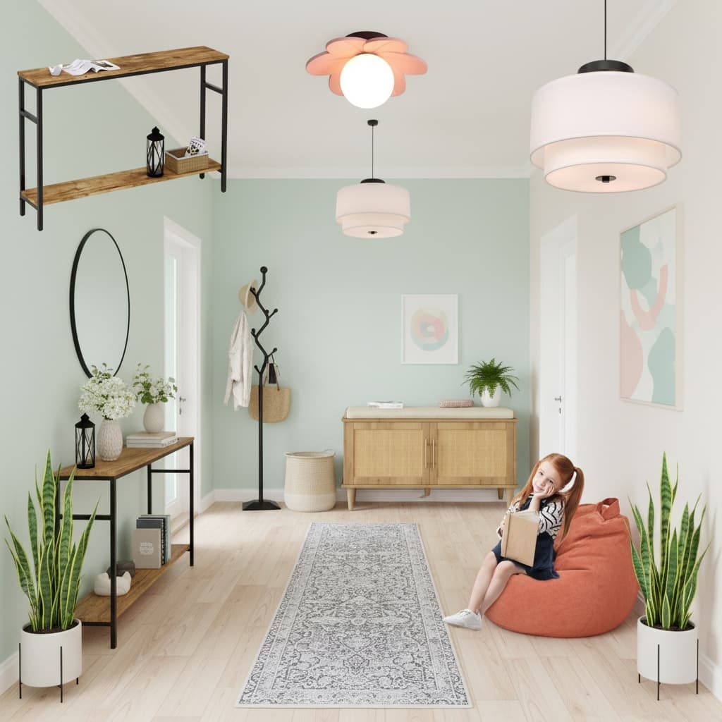 Transform Your Hallway: Japanese Style with a Pastel Color Scheme