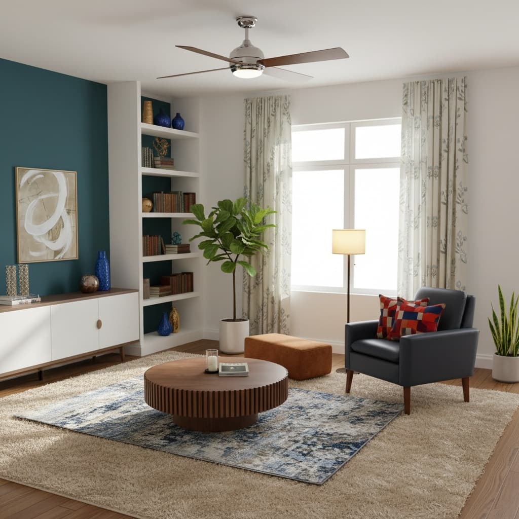 Futuristic Living Room Design with Bold Color Schemes: Transform Your Space