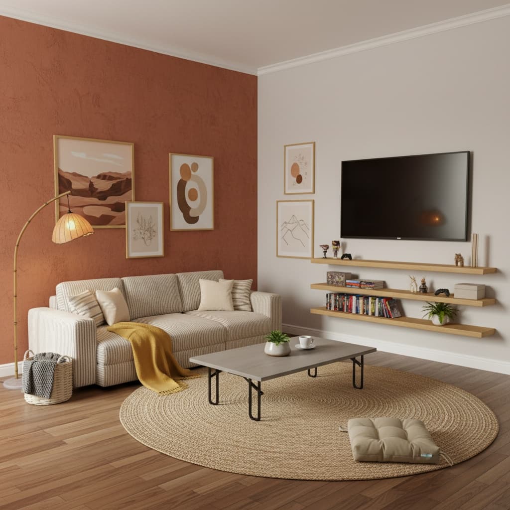 Transform Your Media Game Room with a Japanese Earth Tone Color Scheme