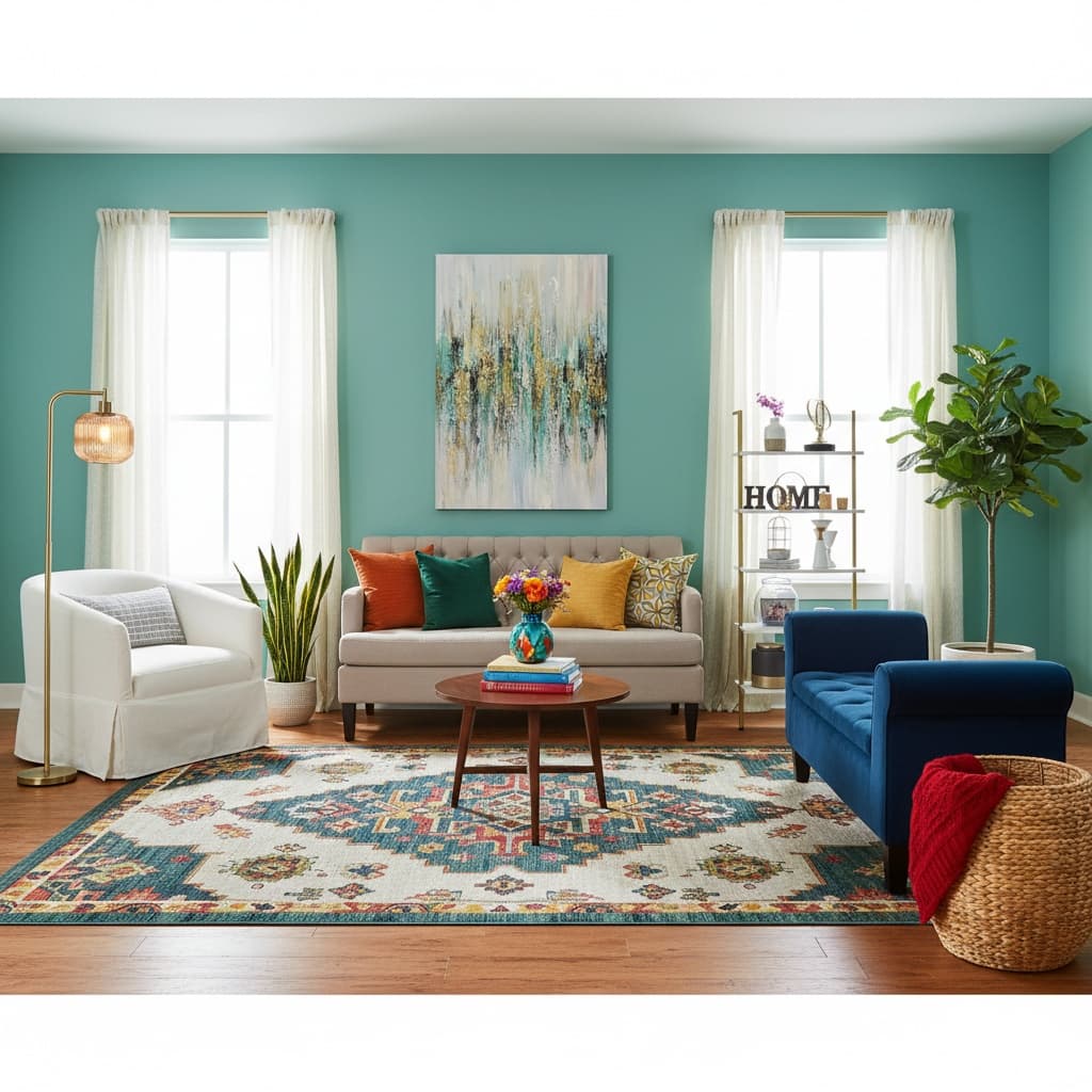 Transform Your Living Room with a Bold Tropical Design Color Scheme