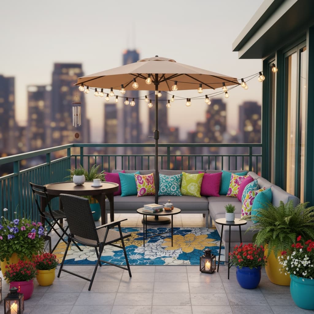 Transform Your Patio, Balcony, or Outdoor Space with Classic Style and a Bold Color Scheme