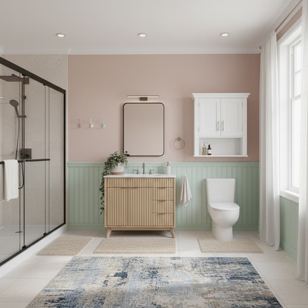 Design a Tropical Bathroom Using a Pastel Color Scheme: Ideas for Every Budget