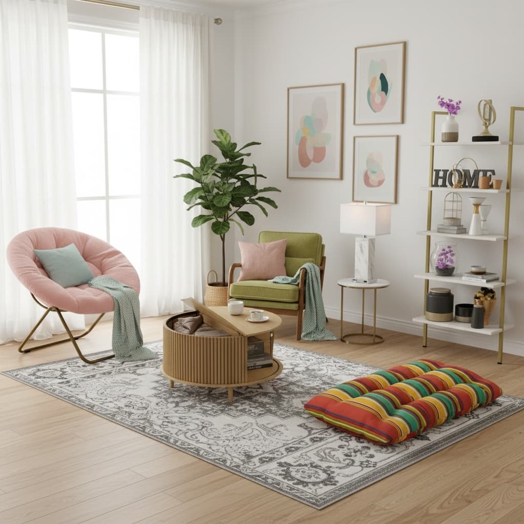 Designing an Eco-Friendly Living Room with Pastel Color Schemes