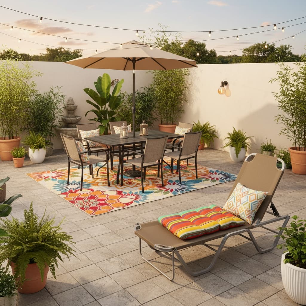Design a Bohemian Patio or Balcony with a Timeless Neutral Color Palette