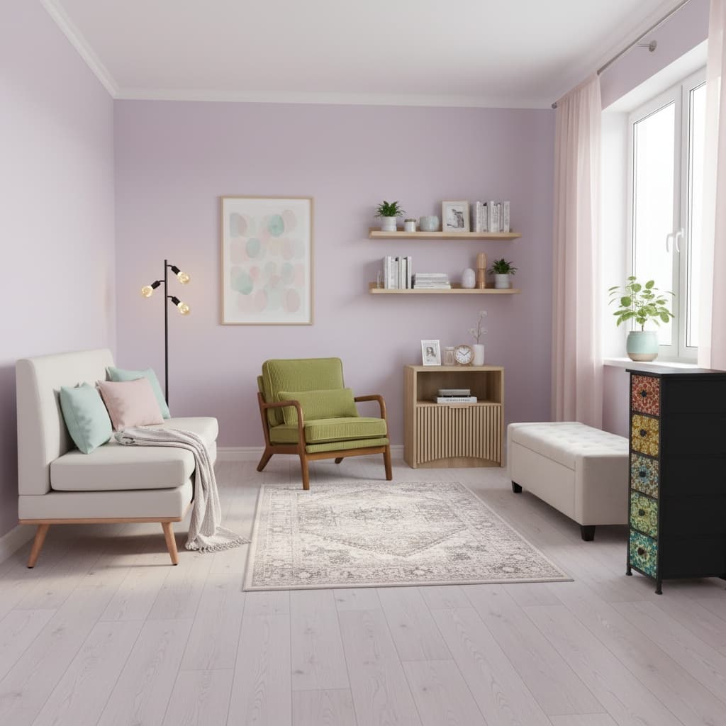 Design a Tropical Studio with a Pastel Palette: Tips for Small Spaces