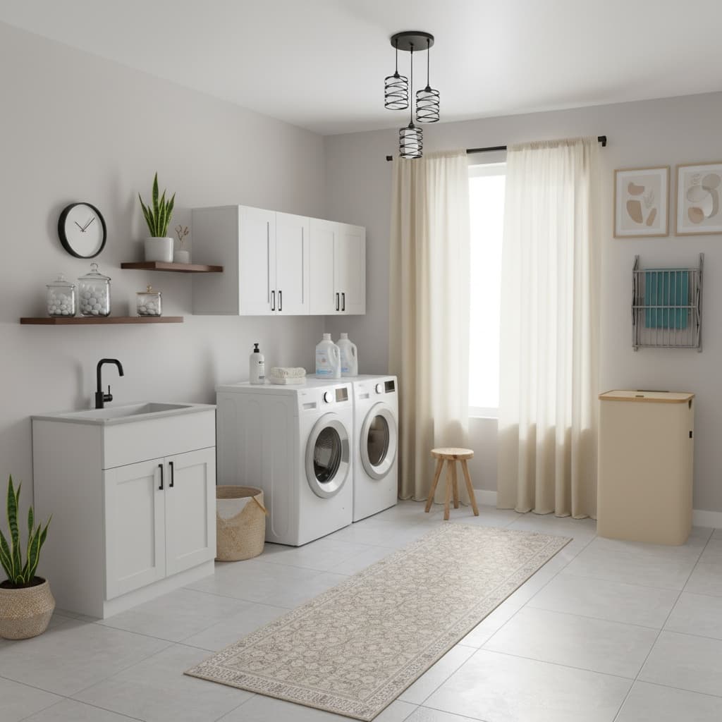 Create a Rustic Laundry Room: Neutral Color Palette Ideas for a Timeless Look