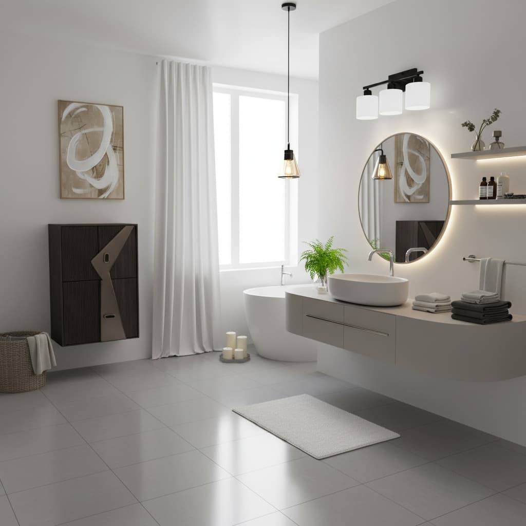 Transform Your Bathroom with an Industrial Monochrome Design