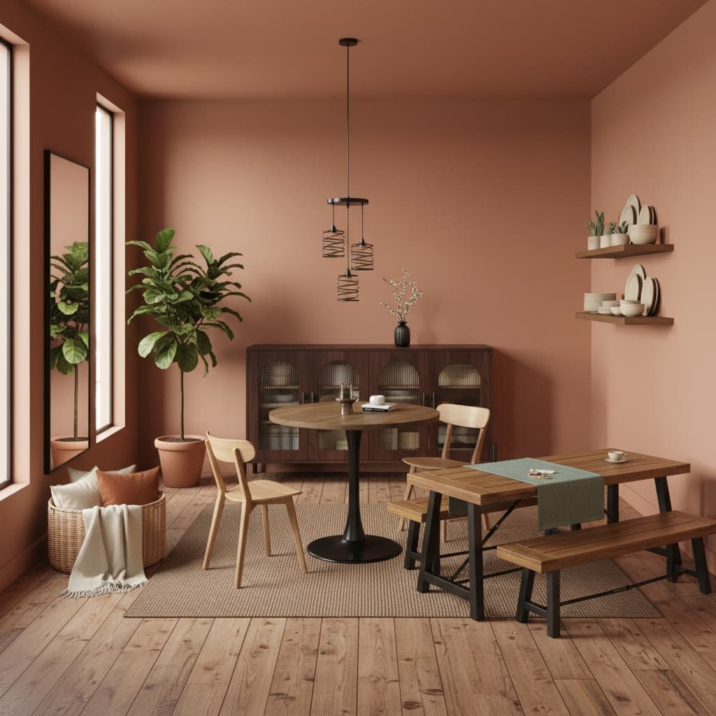 Design a Modern Dining Room with Earth Tones: Innovative Home Interior Design Ideas