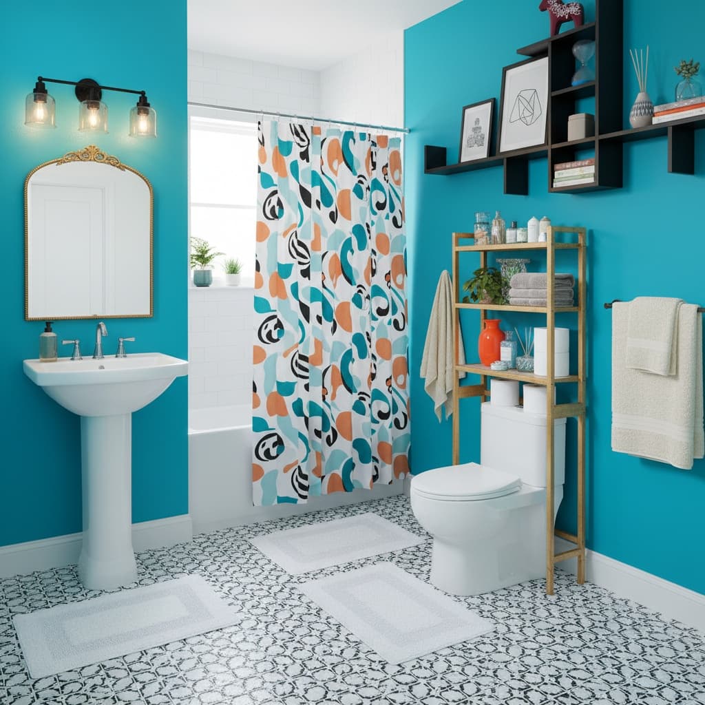 Transform Your Bathroom with Modern Design Using Bold Color Schemes