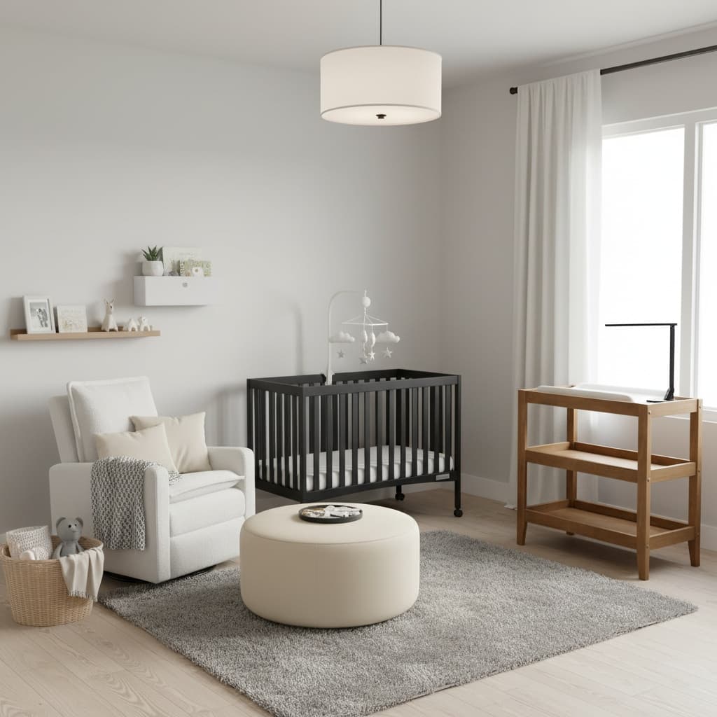 Transform Your Nursery with Tropical Monochrome Home Interior Design