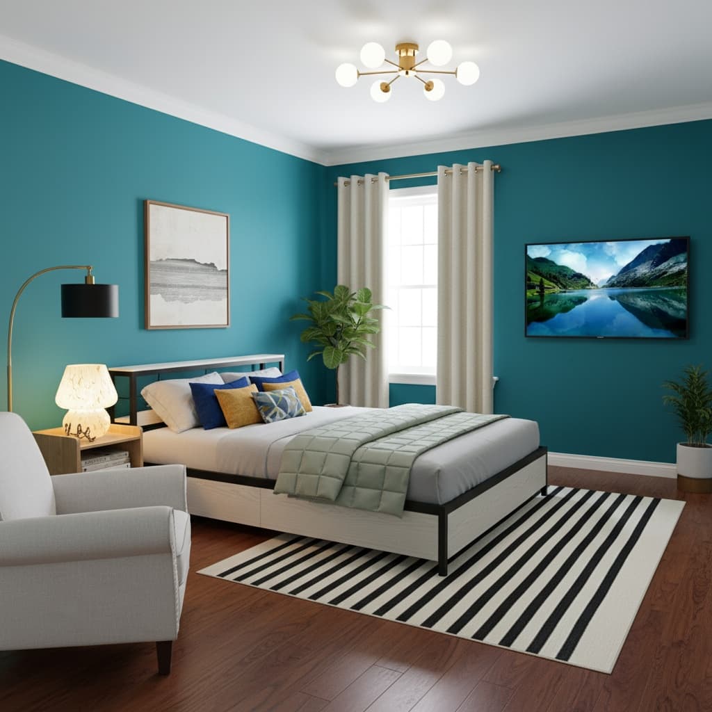 Transform Your Bedroom with Bold Japanese Design: A Vibrant & Stylish Approach