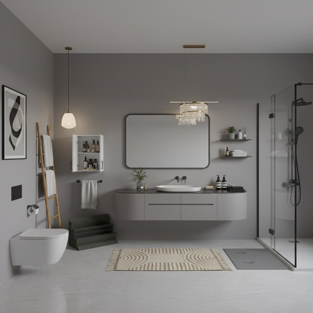 Transform Your Bathroom with Classic Monochrome Elegance