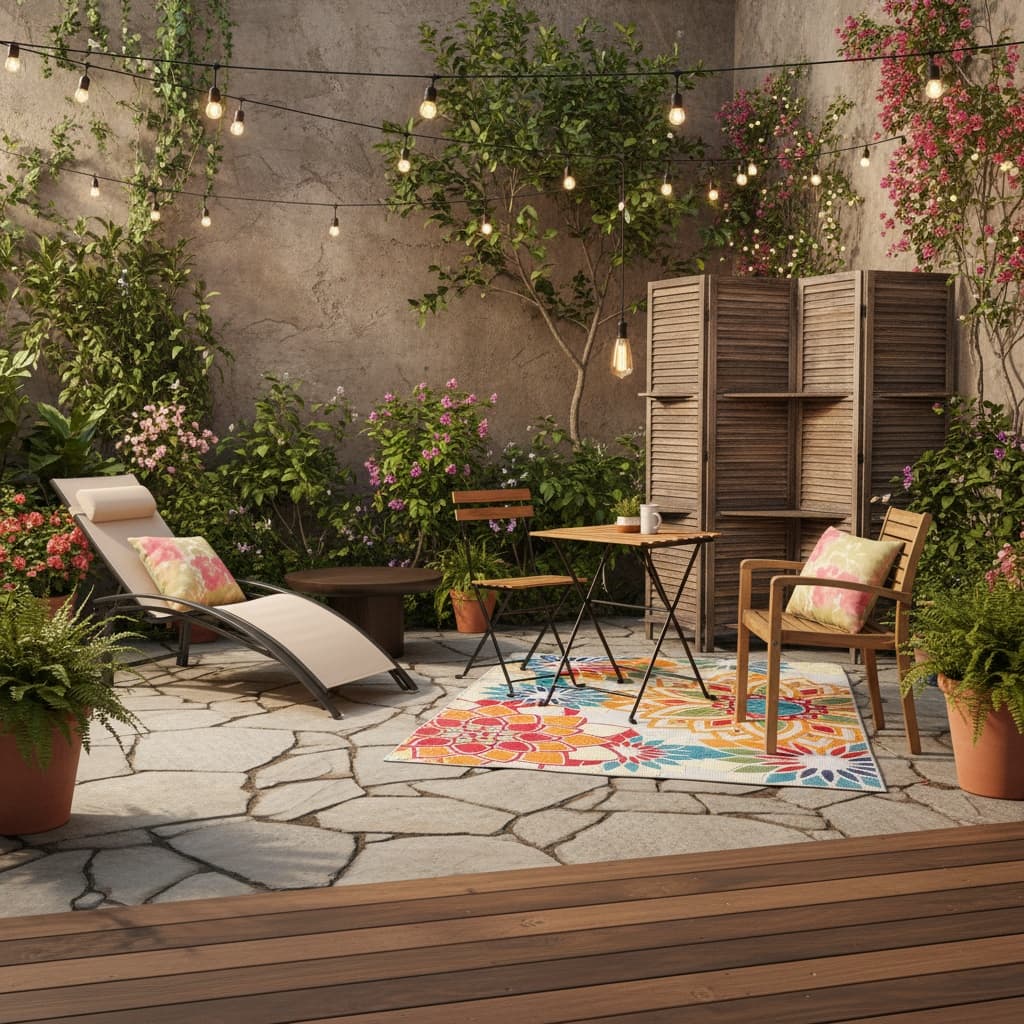 Transform Your Outdoor Space: Scandinavian Patio and Balcony Design with Earth Tones