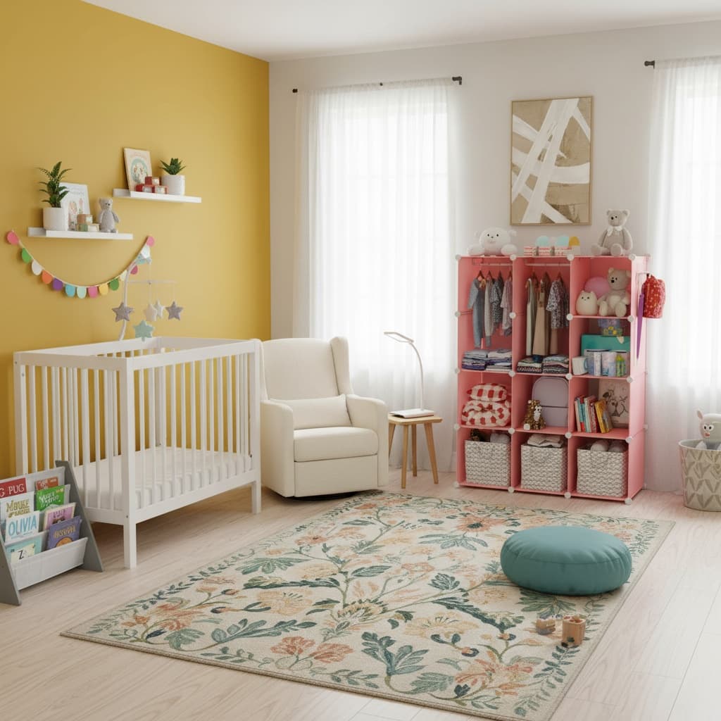 Design a Japanese Nursery with a Bold Color Scheme for Inspiring Spaces