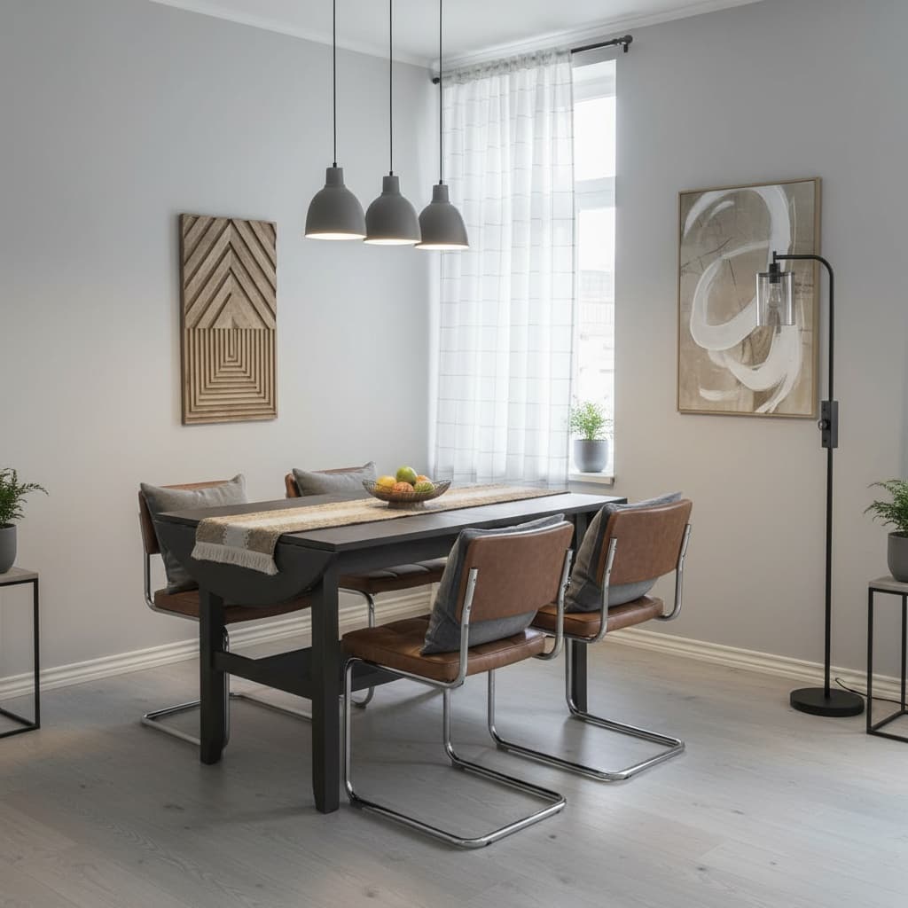 Transform Your Dining Room with Monochrome Rustic Home Interior Design