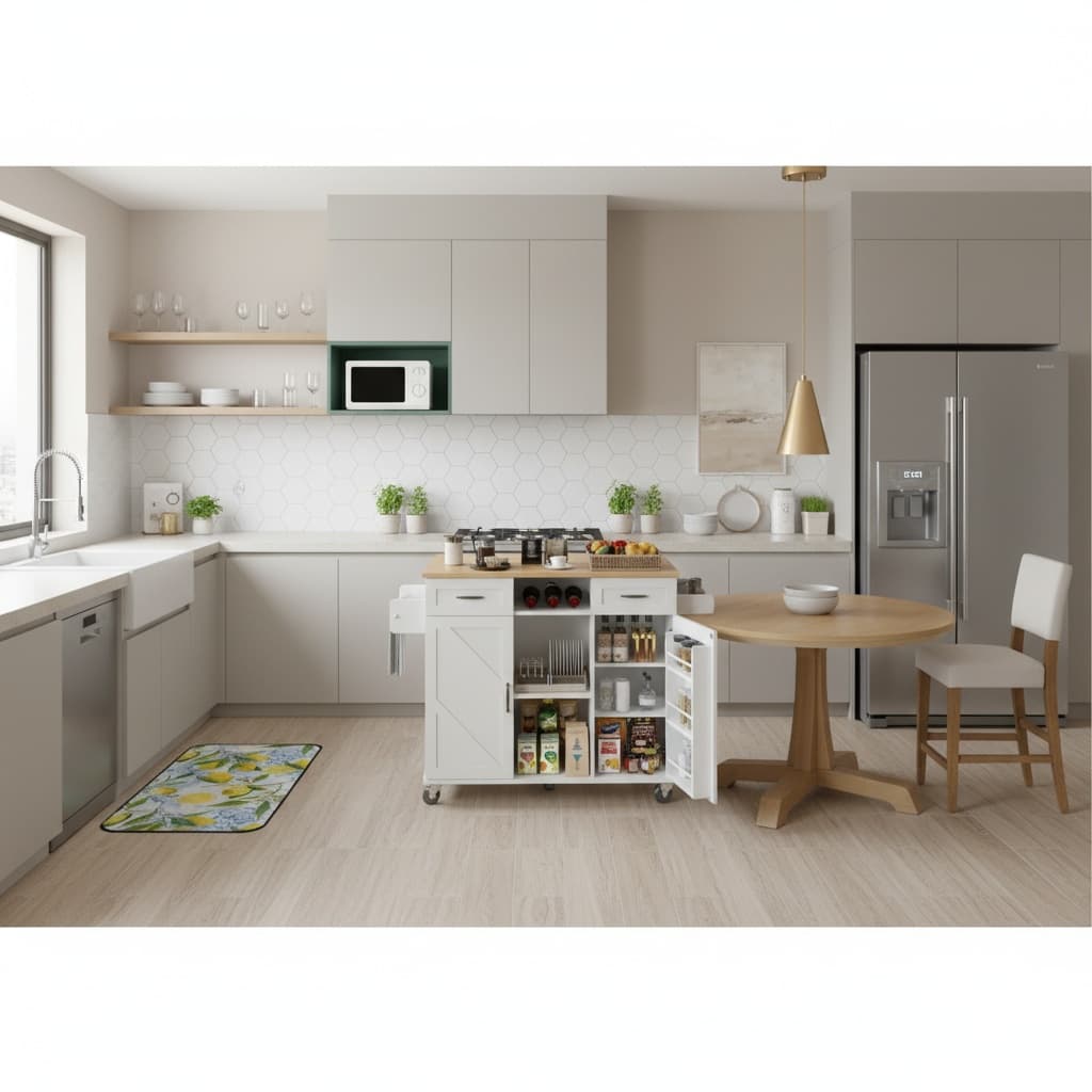 Design a Rustic Kitchen with a Monochrome Color Palette for a Timeless Look