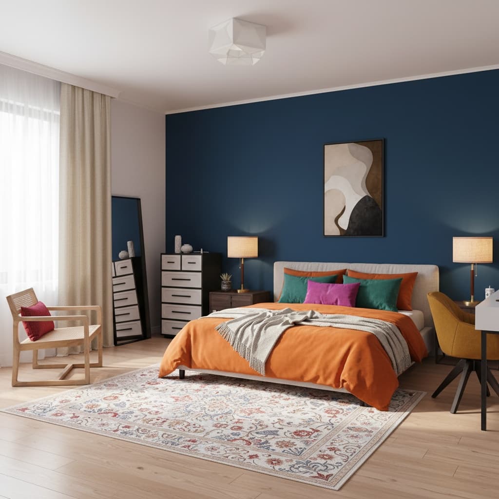 Eco-Friendly Bedroom Interior Design: Bold Color Schemes for Stunning Spaces