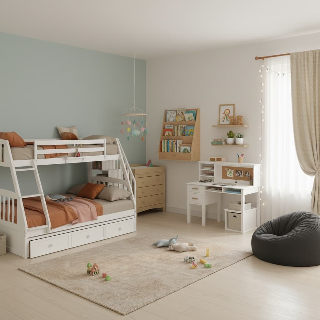 Creating a Minimalist Kids' Room with a Neutral Color Scheme