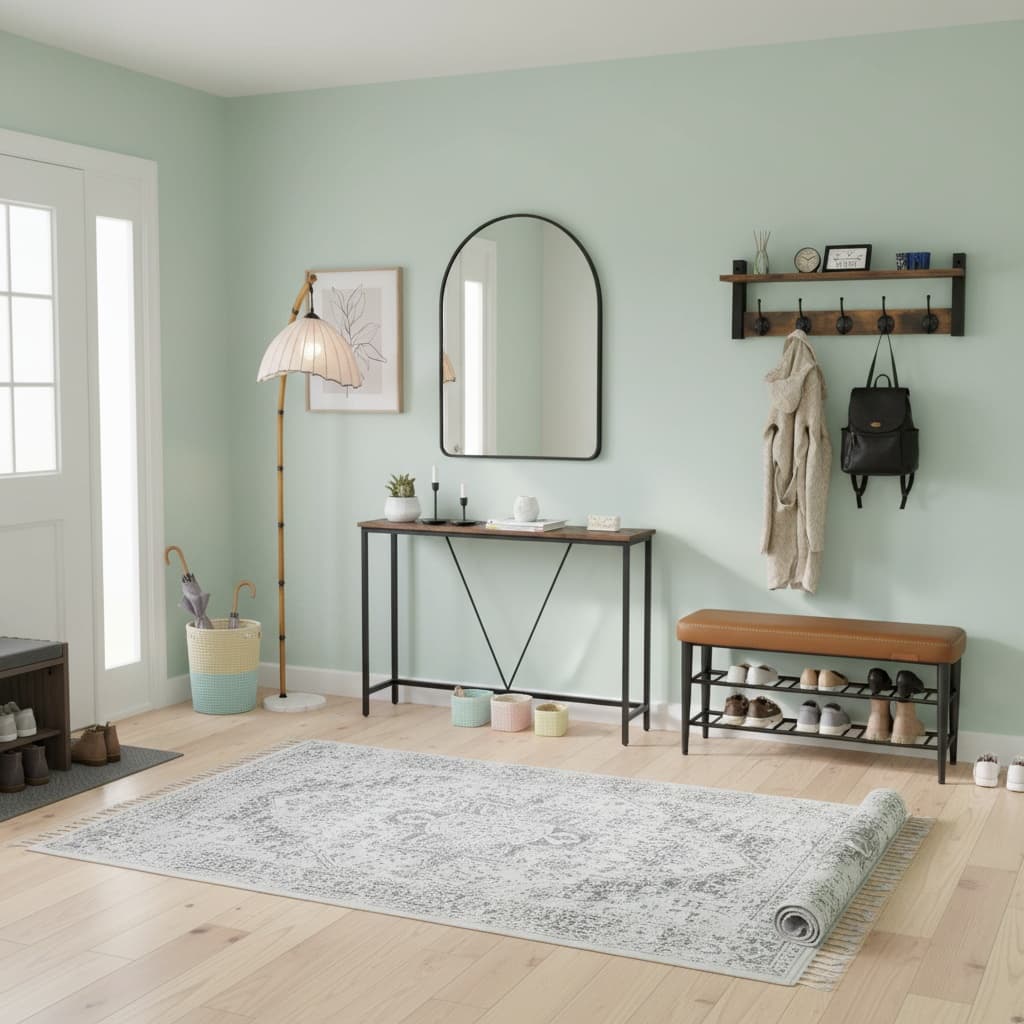 Design a Classic Pastel Entryway Mudroom: Tips and Ideas for a Beautiful Home