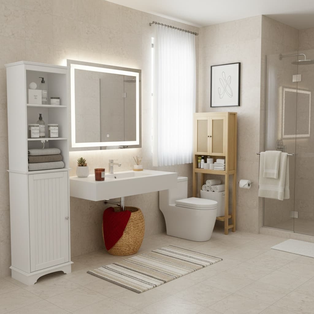 Create an Industrial Bathroom: Neutral Color Scheme Design Tips