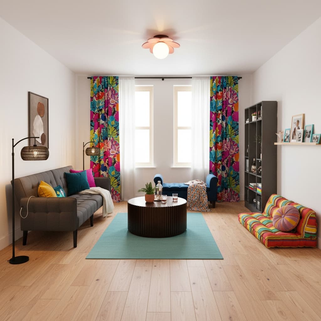 Transform Your Studio Apartment with Bold Scandinavian Home Interior Design