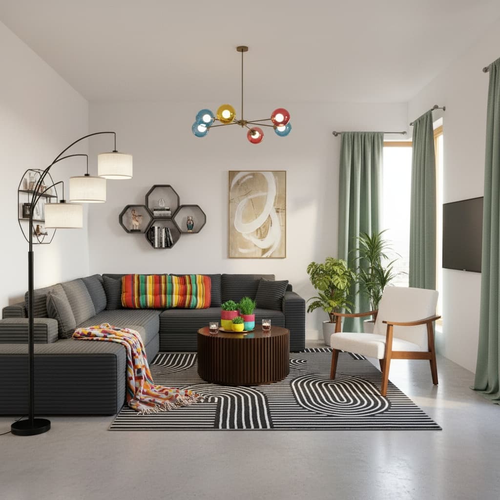 Creating an Industrial Living Room with Bold Color Schemes: Inspiring Ideas and Budget Tips