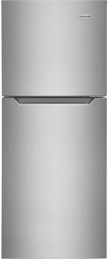 Frigidaire 11.6 Cu. Ft. Compact ADA Top Freezer Refrigerator in Brushed Steel with Electronic Control Panel, Reversible Door Swing, ENERGY STAR