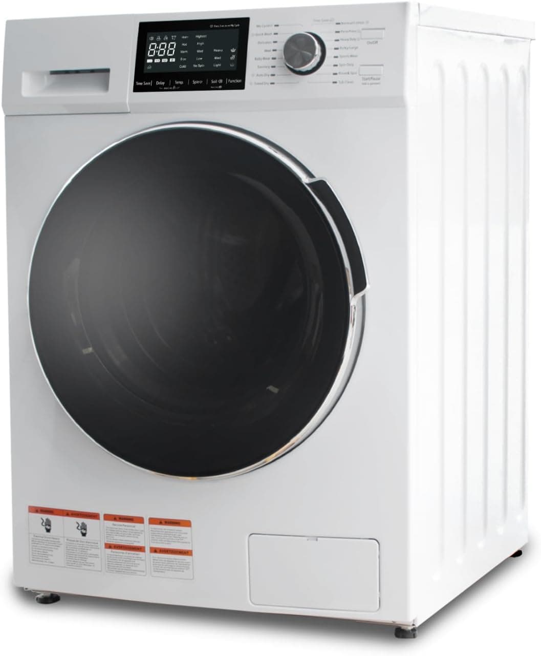 All-In-One Washer Dryer Combo 2.7 cu.ft, 24 inch Ventless 2-In-1 Washing Machine And Dryer Compact For Apartment Home Dorm RV, 26.7 LBS Load Clothes Washer With 16 Laundry Program