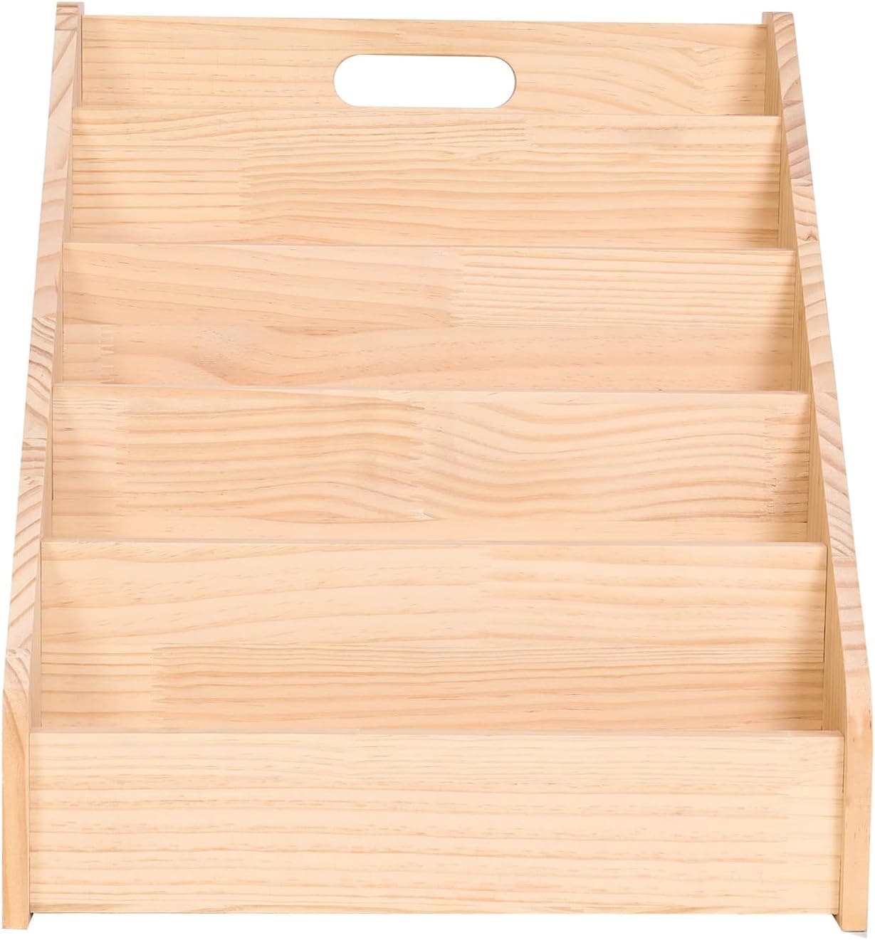 Montessori Kids Bookshelf - Toddler Book Display Shelves for Classrooms, Playrooms, and Nursery - Wooden Children Book Rack