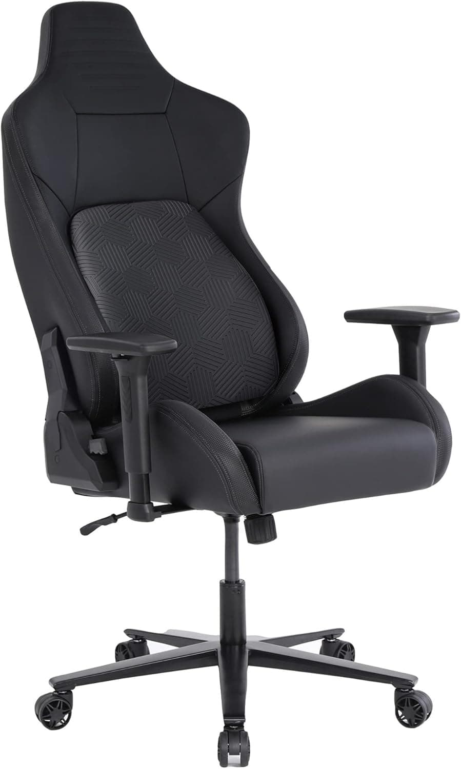 RS Gaming™ Vertex Ergonomic Faux Leather High-Back Gaming Office Chair, Black, BIFMA Compliant