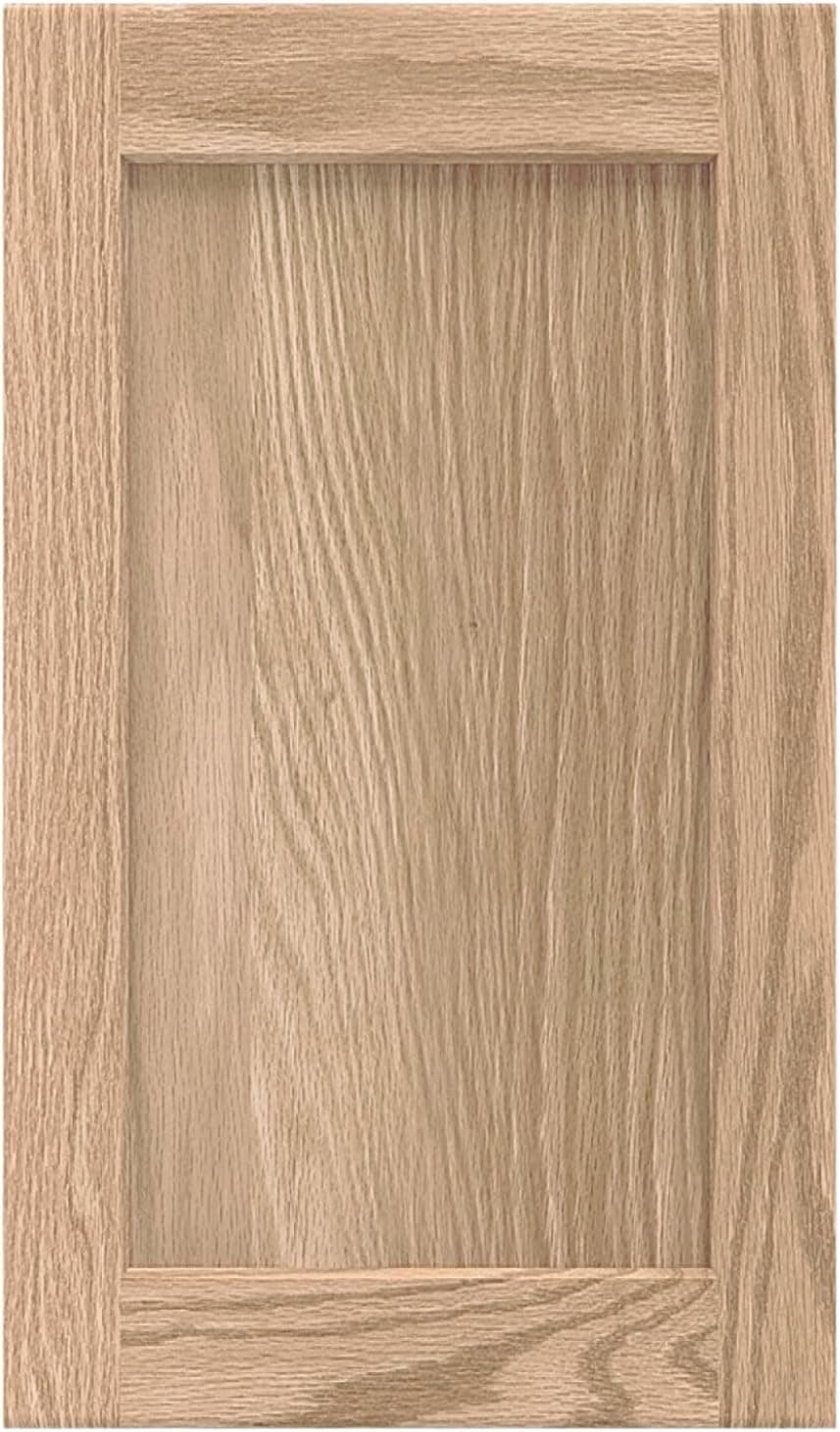 11.5W x 22H Unfinished Oak Kitchen Cabinet Door Replacement, Shaker Style