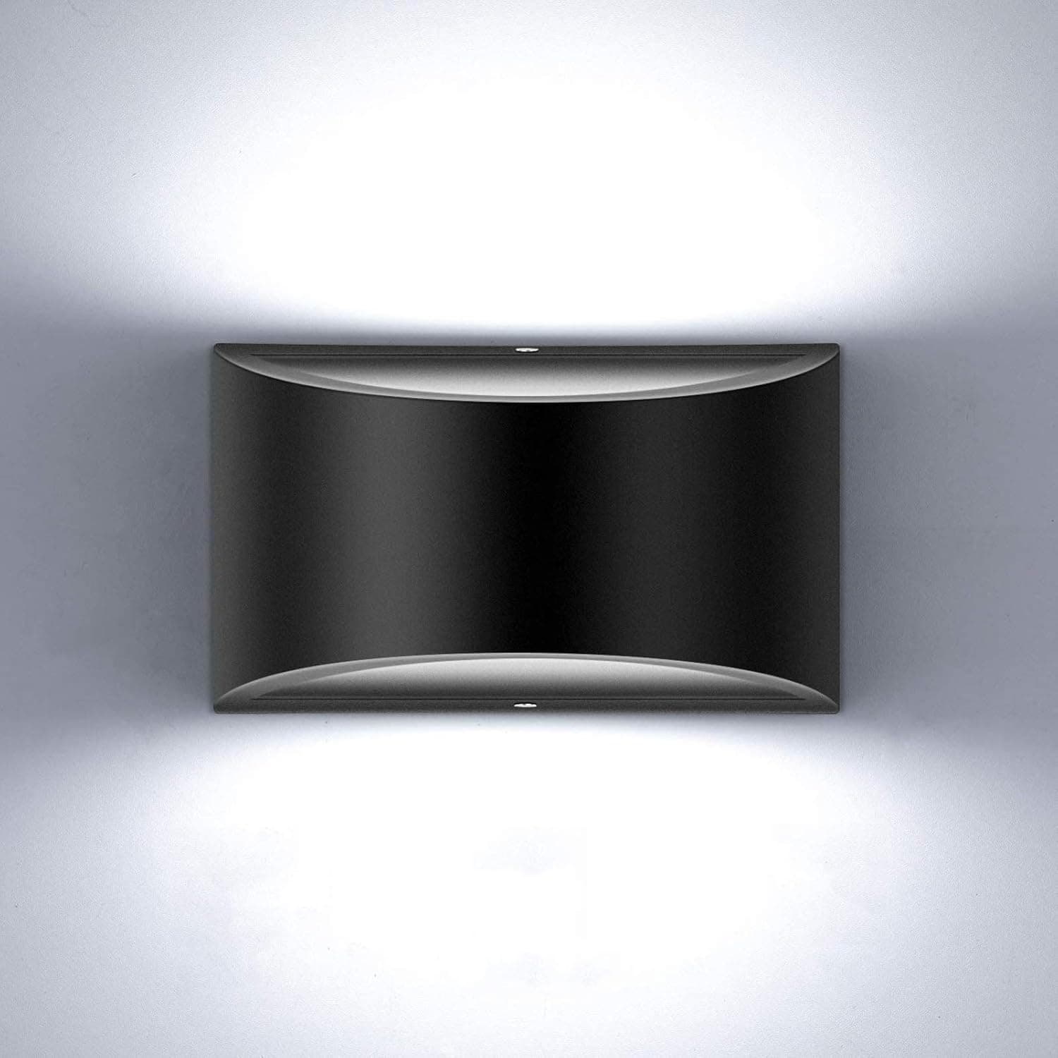 Lightess Modern Wall Sconces Indoor Wall Lamp Dimmable LED Up Down Wall Lamp 12W for Bedroom Living Room Staircase, Cool White