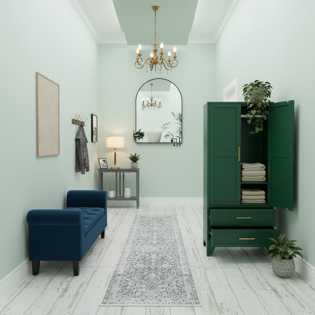 Designing an Eco-Friendly Hallway with Pastel Color Schemes