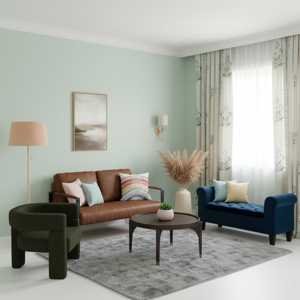 Transform Your Living Room: Modern Pastel Design for a Chic Look