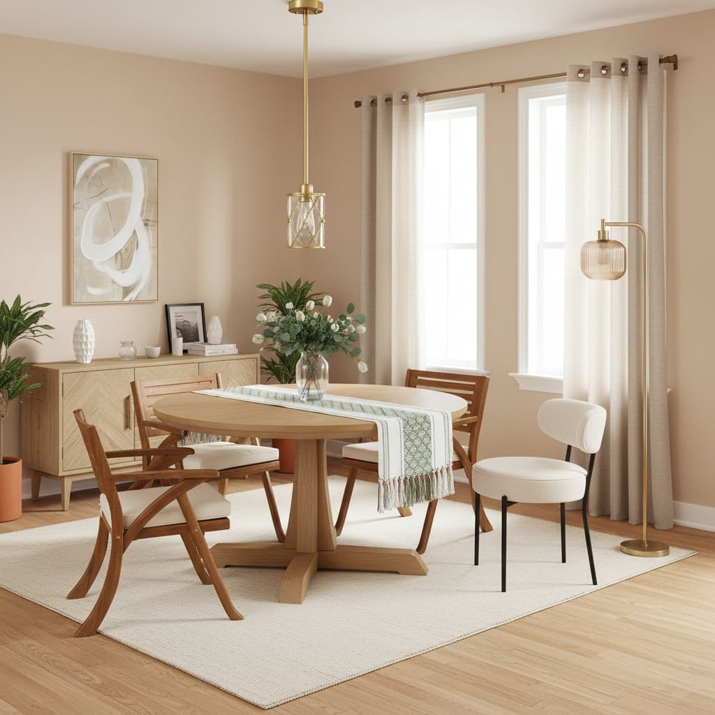 Designing a Classic Dining Room with a Monochrome Color Scheme