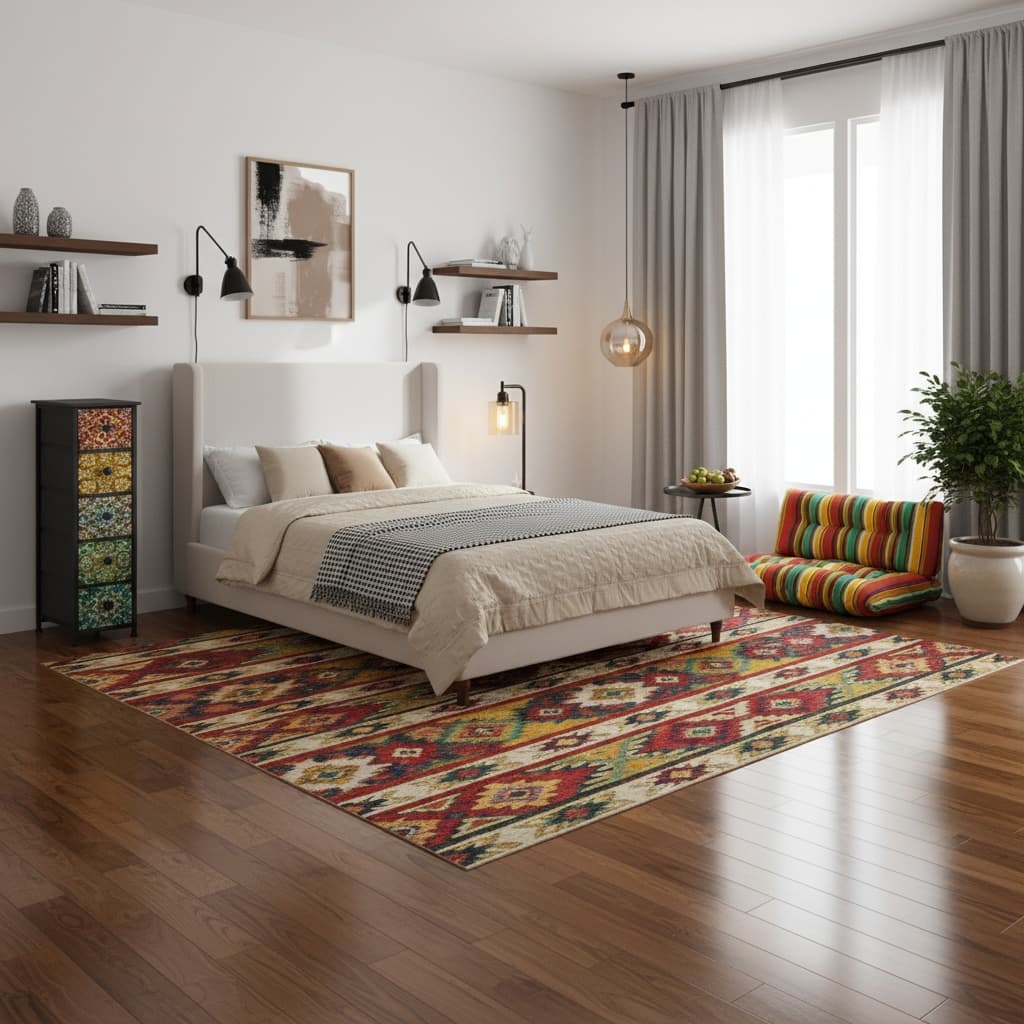 Create a Bold Tropical Bedroom Design Using Vibrant Color Schemes